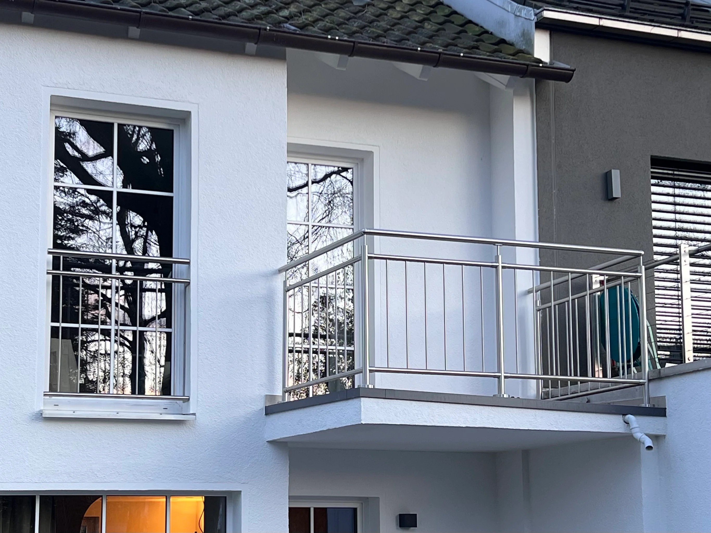 Balkongeländer Stabgeländer aus Edelstahl