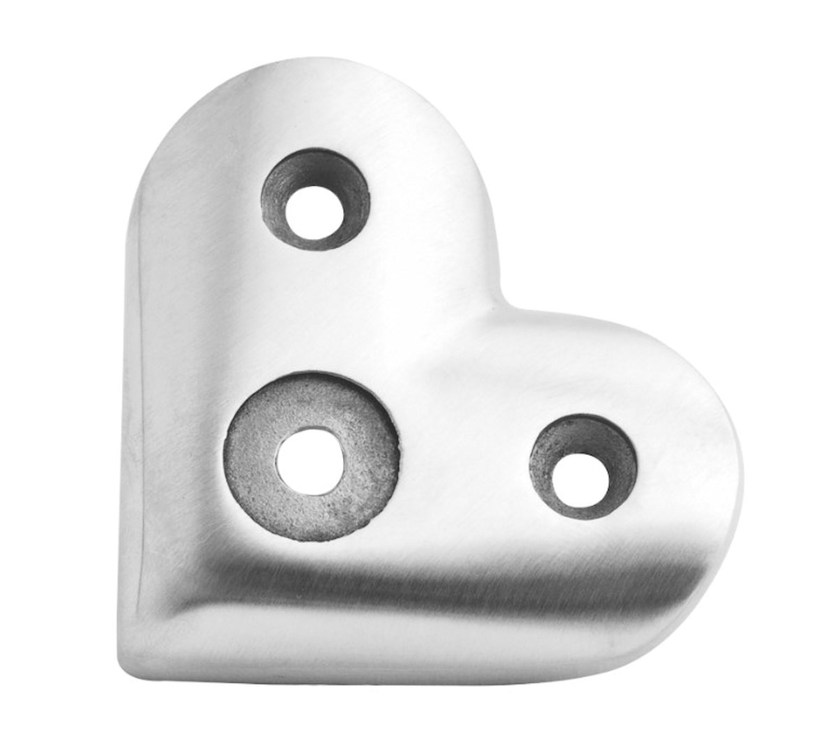 Edelstahl Eckträgerplatte