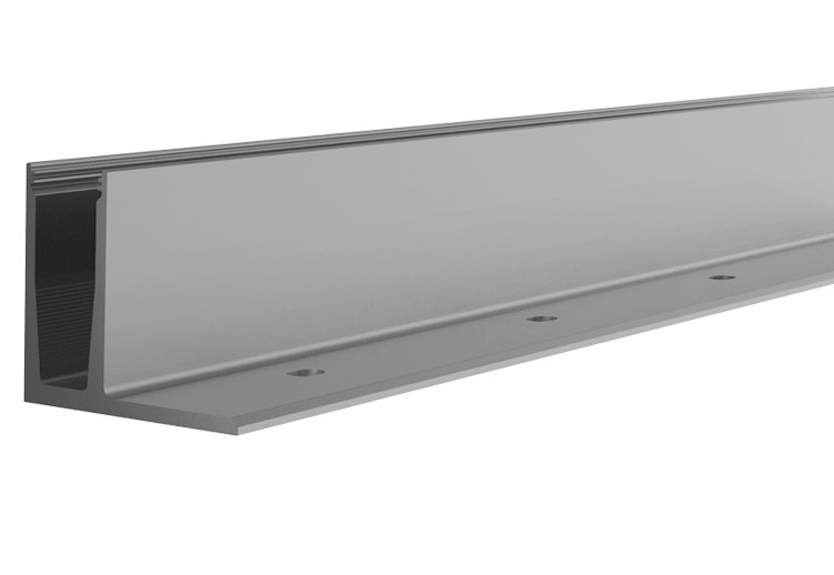 Bodenprofil 1.1 aufgesetzt, Aluminium - SET 1