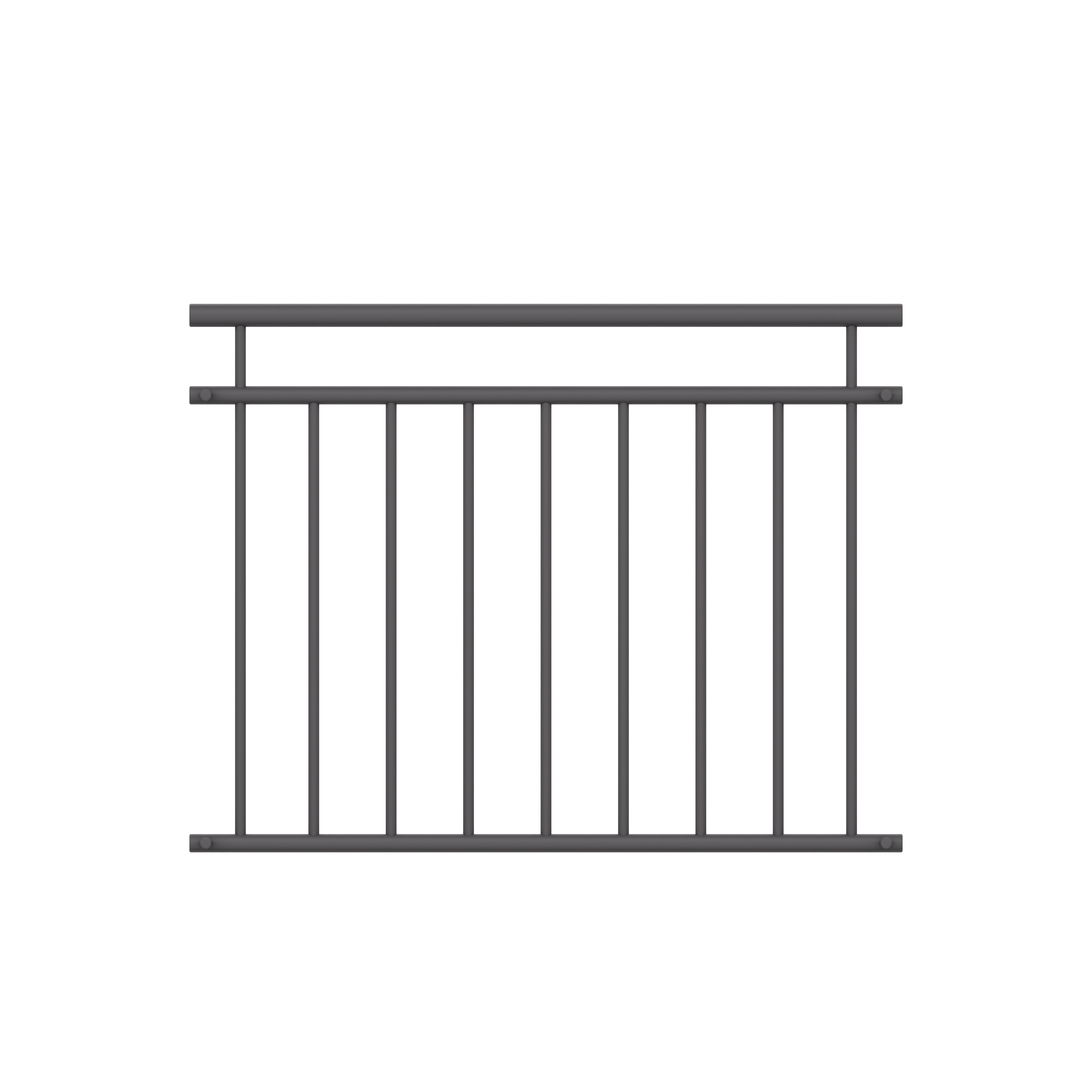 Französischer Balkon in Wunschfarbe pulverbeschichtet. 130 cm breit