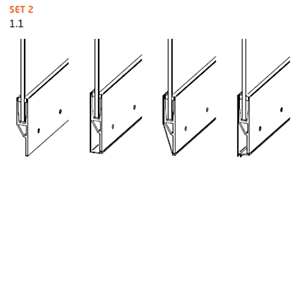 Ganzglasgeländer Bodenprofil 1.1 Seitenmontage vorgesetzt – Stirnseitig