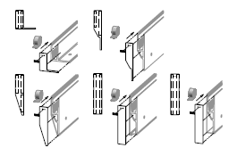 Montage der Endkappen am Bodenprofil 1.1