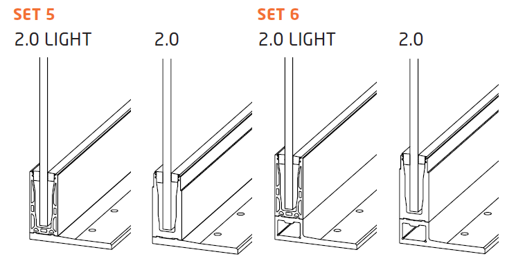 Übersicht der Profile 2.0 und 2.0 light Set 5 und Set 6
