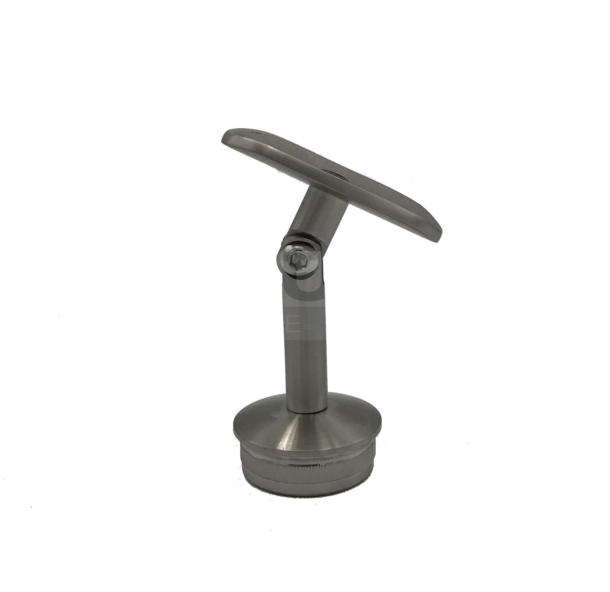 Handlaufstütze mit Trägerplatte und Gelenk