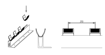 Positionierung der U-Dichtungen im Bodenprofil 1.1