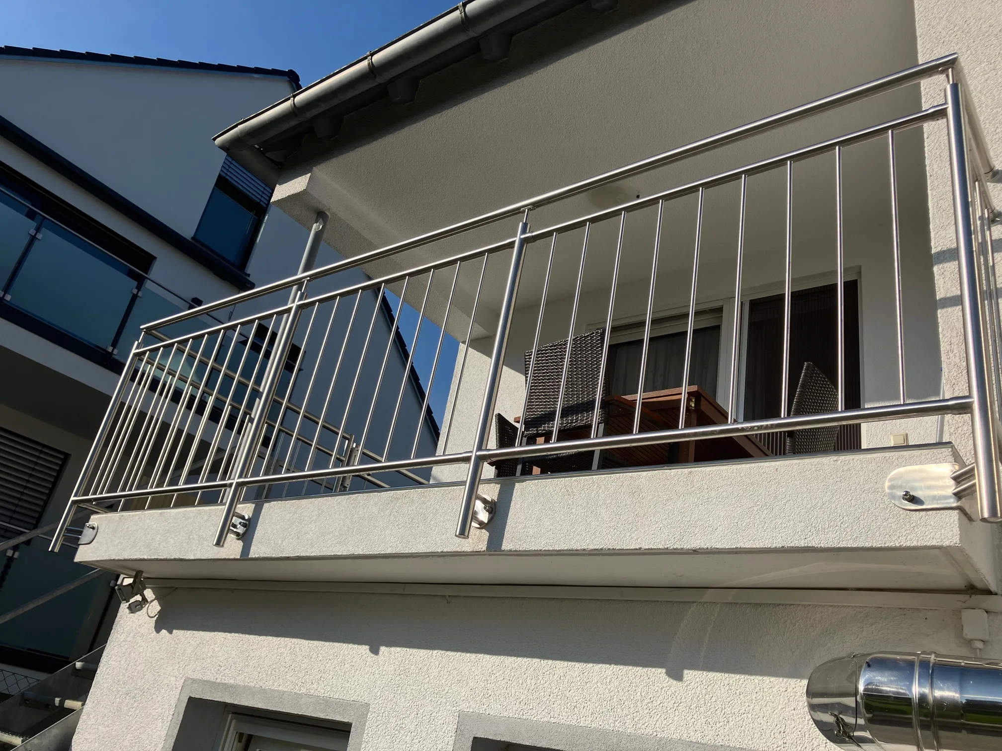 Edelstahlgeländer Bausatz mit Stabfüllung