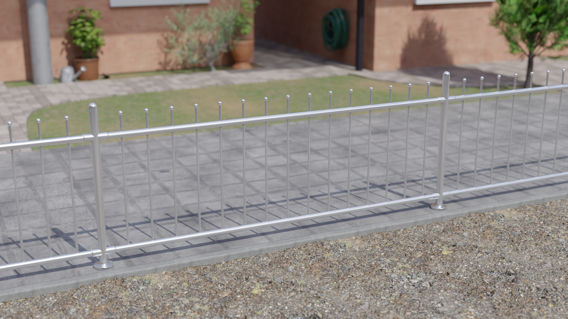 Edelstahlzaun als hochwertige Grundstückseinfriedung