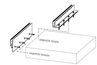 Montage der Bodenprofile am Baukörper im System Bodenprofil 1.1