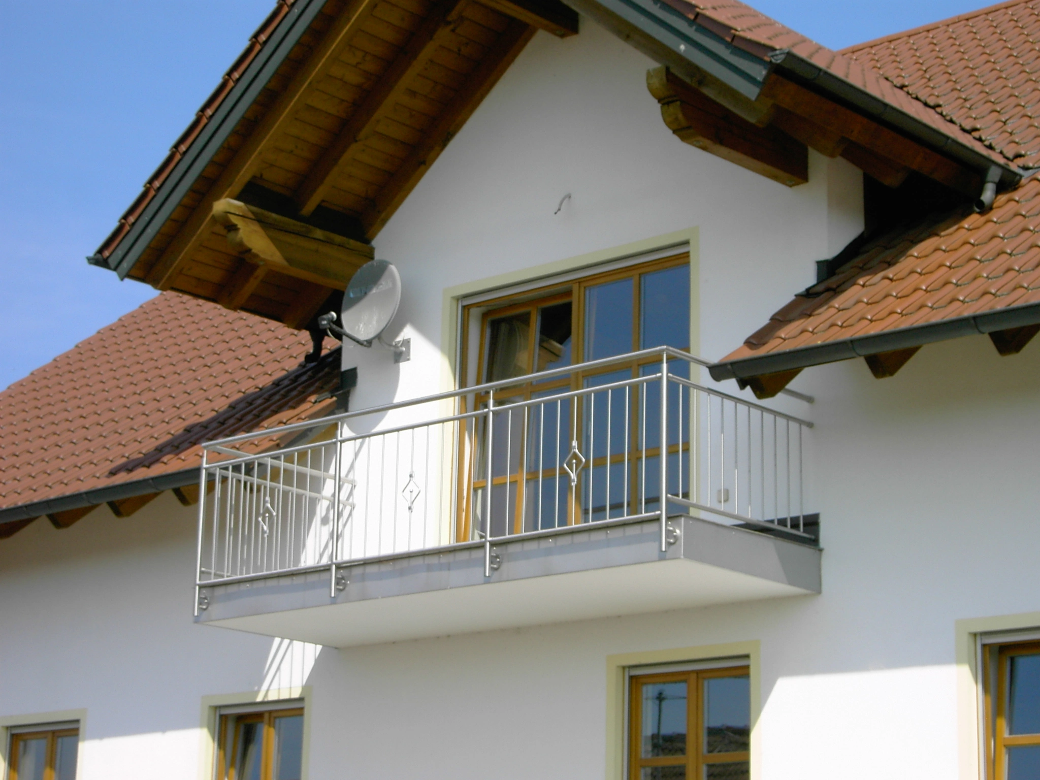 Edelstal Stabgeländer mit Zierstäben als Raute