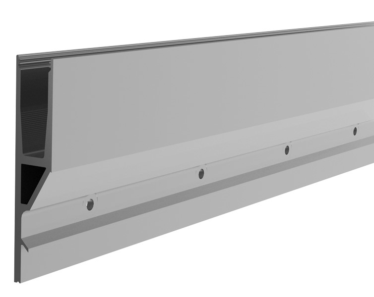 Bodenprofil 1.1 vorgesetzt mit Tropfkante, Aluminium - SET 3