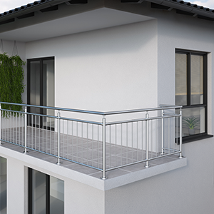 Edelstahl Geländer-Bausätze für Balkon und Terrasse